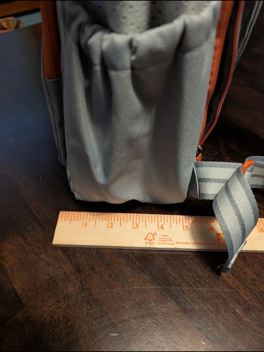 Thirty-One Gray and Orange Backpack Shoulder Bag
